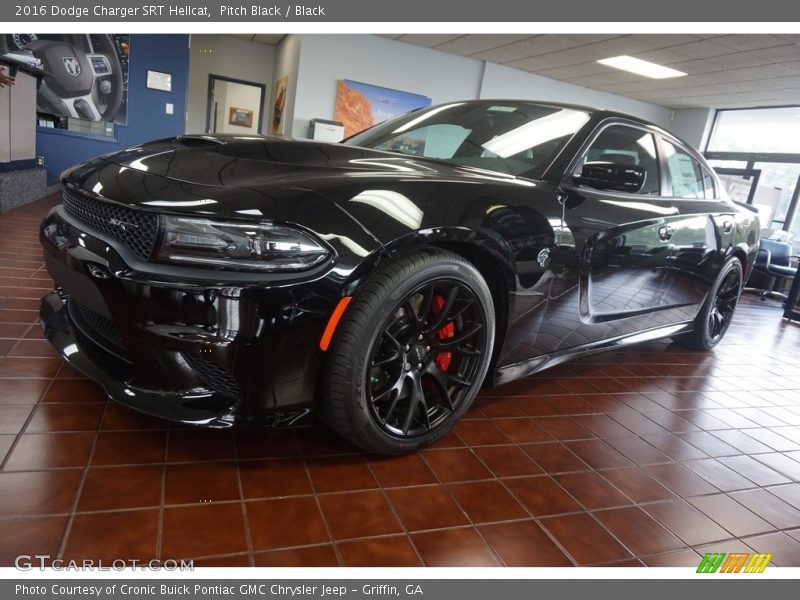 Pitch Black / Black 2016 Dodge Charger SRT Hellcat