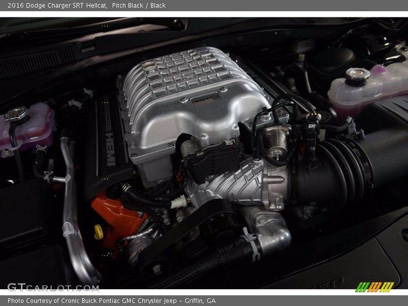 Pitch Black / Black 2016 Dodge Charger SRT Hellcat