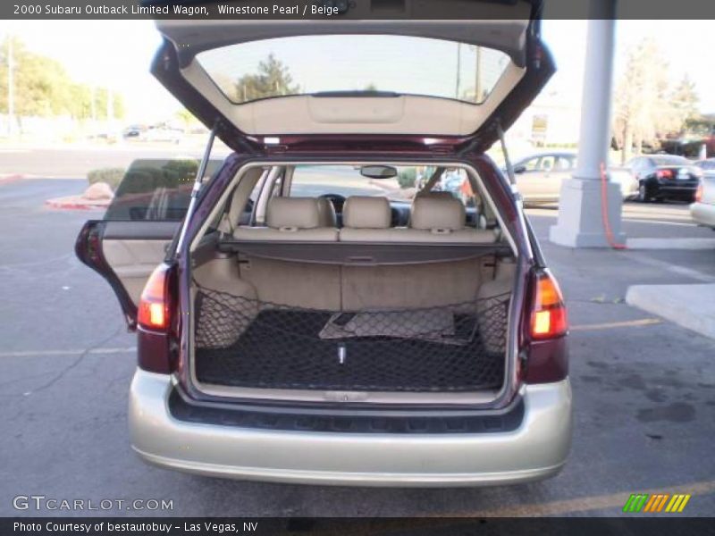 Winestone Pearl / Beige 2000 Subaru Outback Limited Wagon