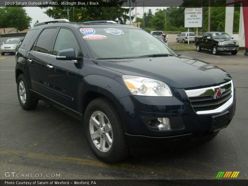Midnight Blue / Black 2009 Saturn Outlook XR AWD