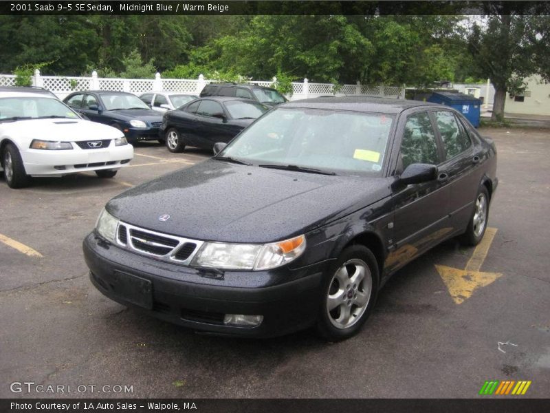 Midnight Blue / Warm Beige 2001 Saab 9-5 SE Sedan