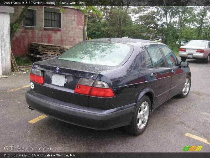 Midnight Blue / Warm Beige 2001 Saab 9-5 SE Sedan