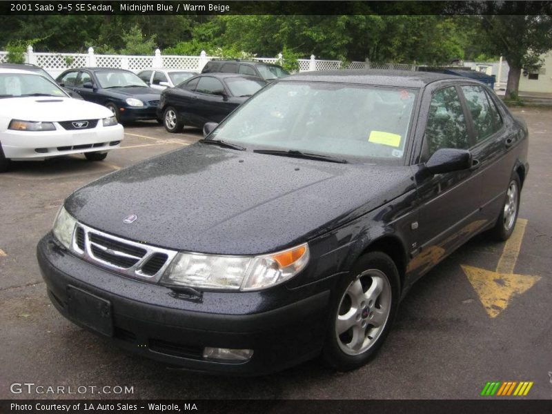 Midnight Blue / Warm Beige 2001 Saab 9-5 SE Sedan