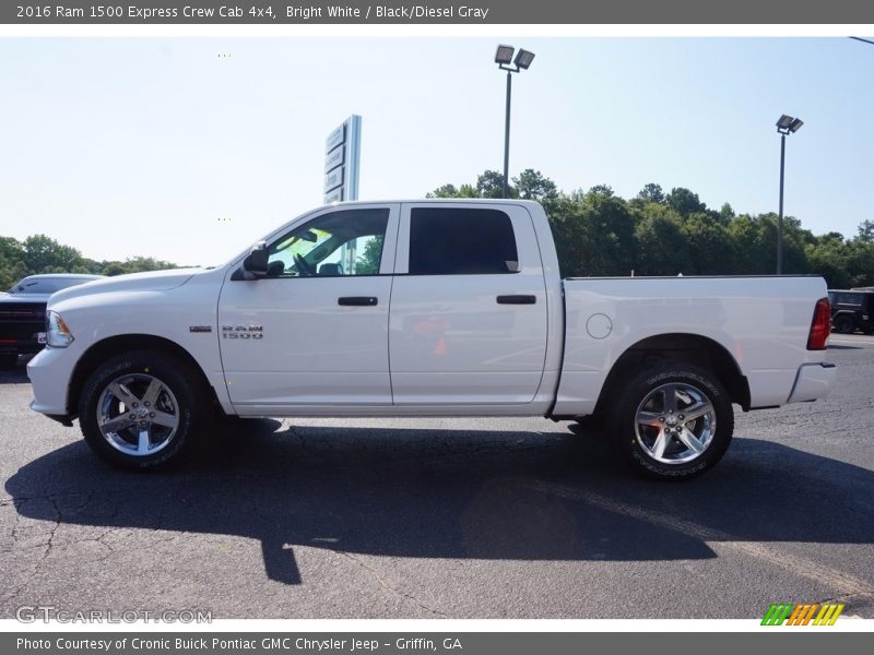 Bright White / Black/Diesel Gray 2016 Ram 1500 Express Crew Cab 4x4