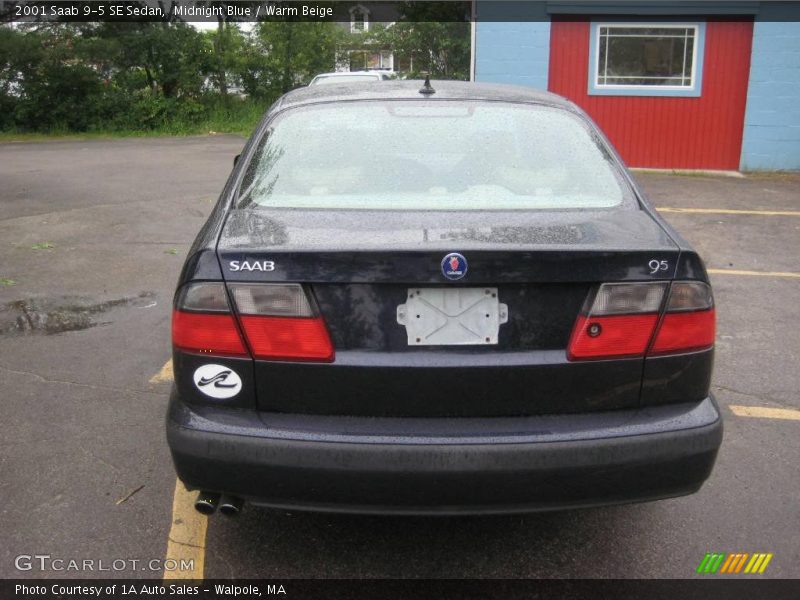 Midnight Blue / Warm Beige 2001 Saab 9-5 SE Sedan