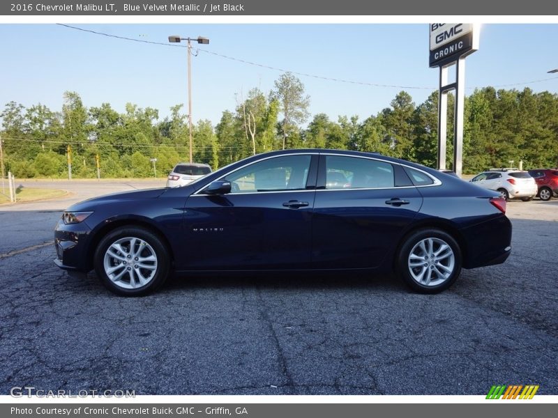 Blue Velvet Metallic / Jet Black 2016 Chevrolet Malibu LT