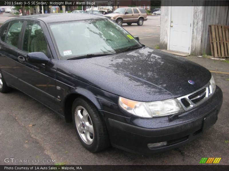 Midnight Blue / Warm Beige 2001 Saab 9-5 SE Sedan
