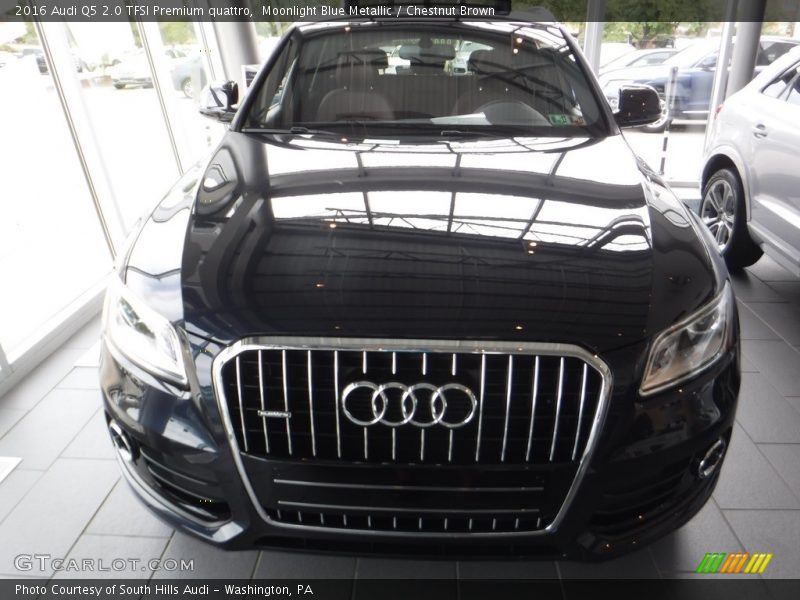 Moonlight Blue Metallic / Chestnut Brown 2016 Audi Q5 2.0 TFSI Premium quattro
