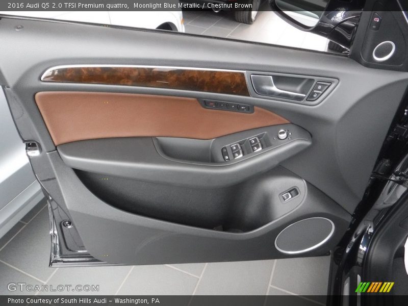 Moonlight Blue Metallic / Chestnut Brown 2016 Audi Q5 2.0 TFSI Premium quattro