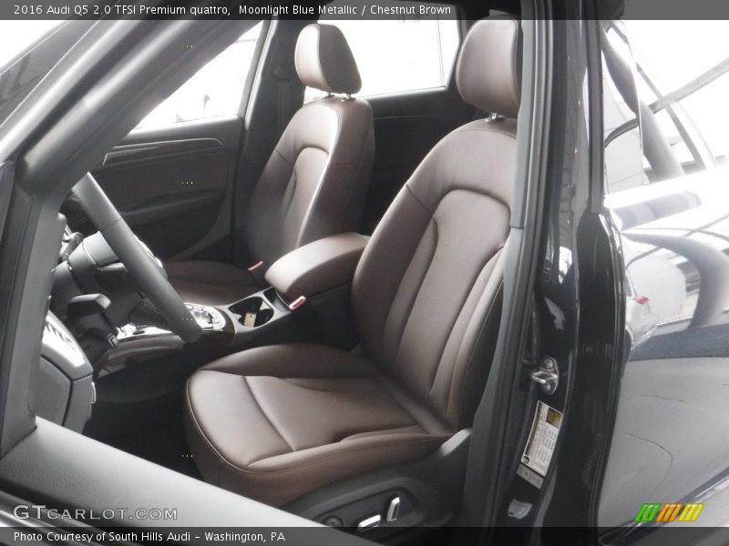 Moonlight Blue Metallic / Chestnut Brown 2016 Audi Q5 2.0 TFSI Premium quattro