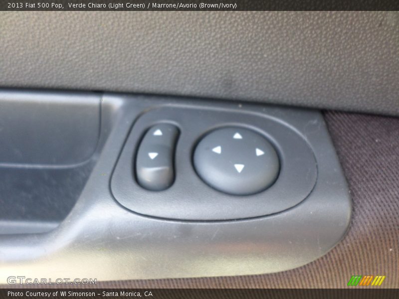 Verde Chiaro (Light Green) / Marrone/Avorio (Brown/Ivory) 2013 Fiat 500 Pop