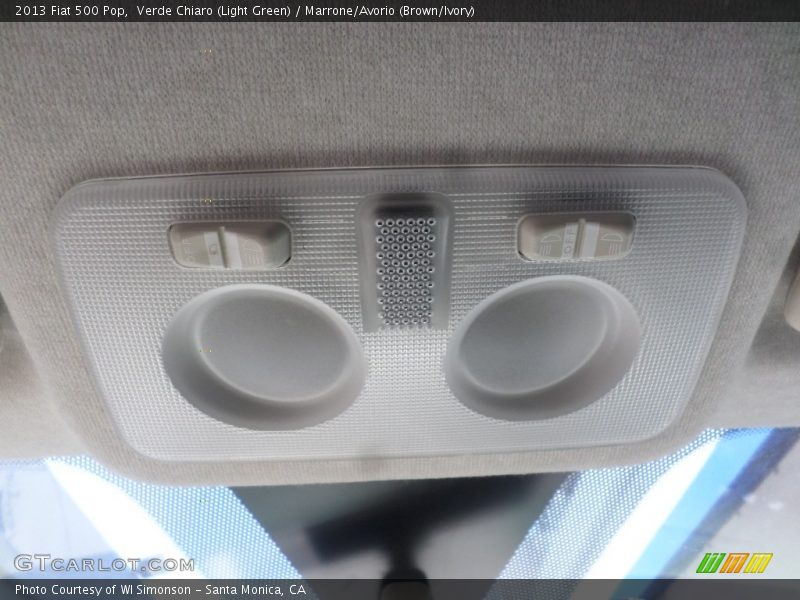 Verde Chiaro (Light Green) / Marrone/Avorio (Brown/Ivory) 2013 Fiat 500 Pop