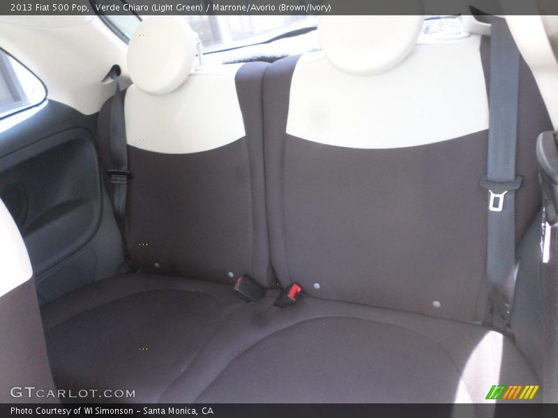 Verde Chiaro (Light Green) / Marrone/Avorio (Brown/Ivory) 2013 Fiat 500 Pop