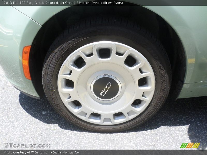 Verde Chiaro (Light Green) / Marrone/Avorio (Brown/Ivory) 2013 Fiat 500 Pop