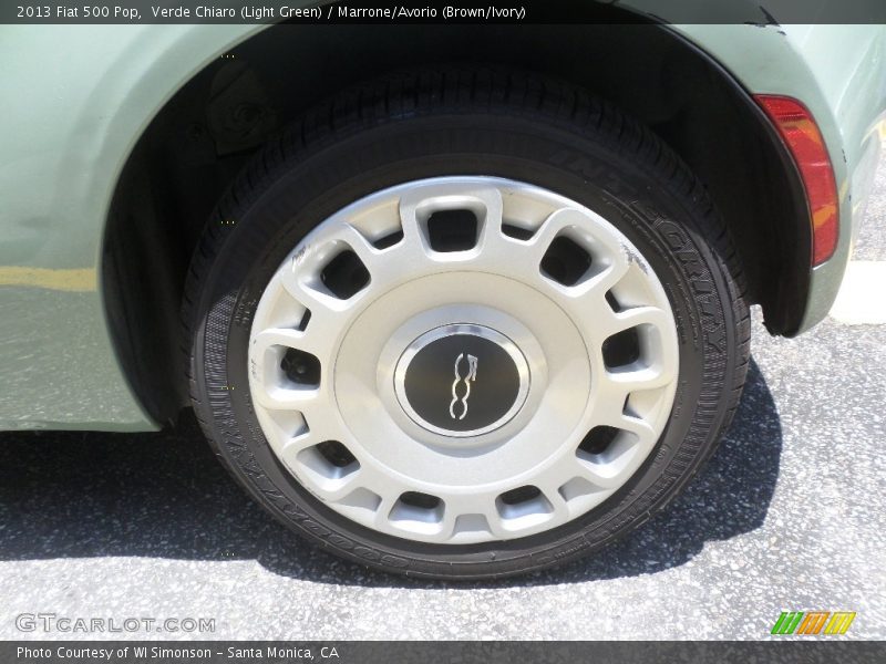 Verde Chiaro (Light Green) / Marrone/Avorio (Brown/Ivory) 2013 Fiat 500 Pop