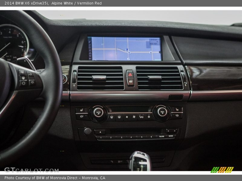 Alpine White / Vermilion Red 2014 BMW X6 xDrive35i