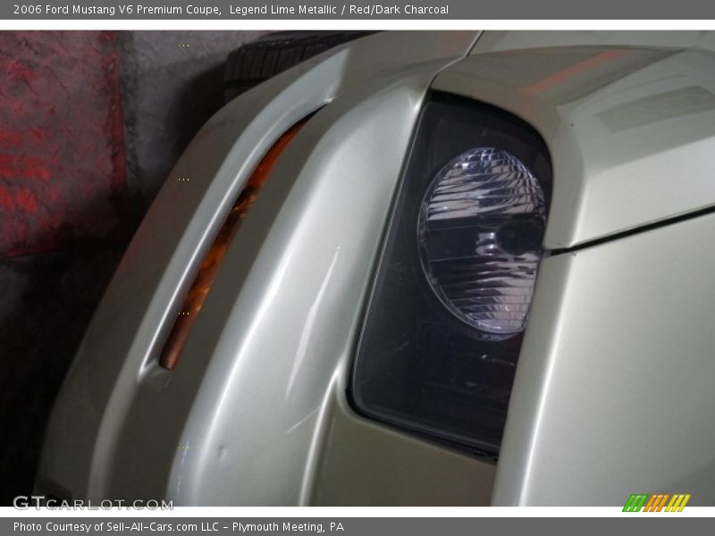Legend Lime Metallic / Red/Dark Charcoal 2006 Ford Mustang V6 Premium Coupe