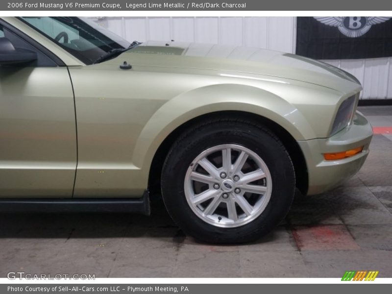 Legend Lime Metallic / Red/Dark Charcoal 2006 Ford Mustang V6 Premium Coupe