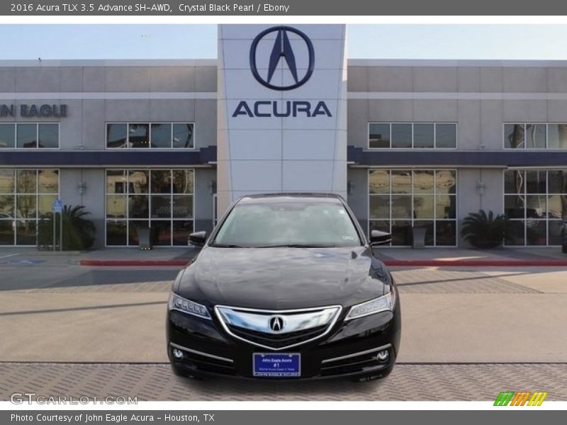 Crystal Black Pearl / Ebony 2016 Acura TLX 3.5 Advance SH-AWD