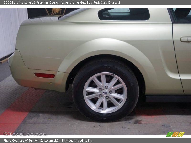 Legend Lime Metallic / Red/Dark Charcoal 2006 Ford Mustang V6 Premium Coupe