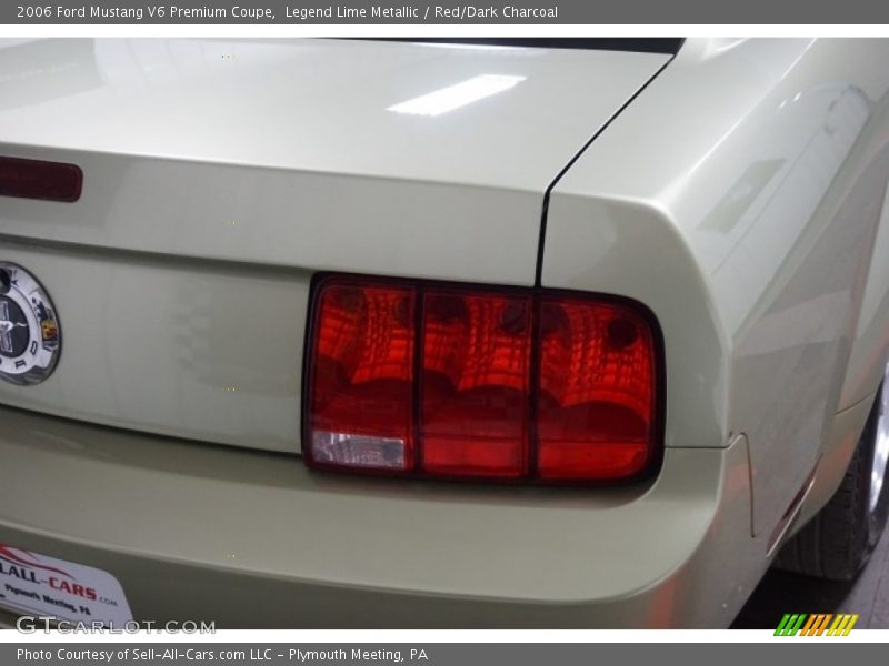 Legend Lime Metallic / Red/Dark Charcoal 2006 Ford Mustang V6 Premium Coupe