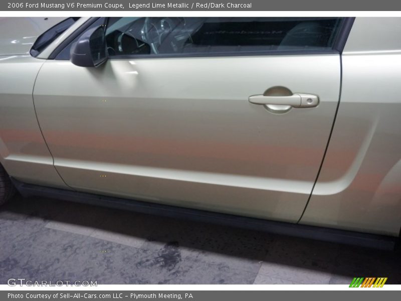 Legend Lime Metallic / Red/Dark Charcoal 2006 Ford Mustang V6 Premium Coupe