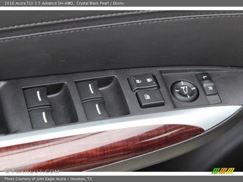 Crystal Black Pearl / Ebony 2016 Acura TLX 3.5 Advance SH-AWD