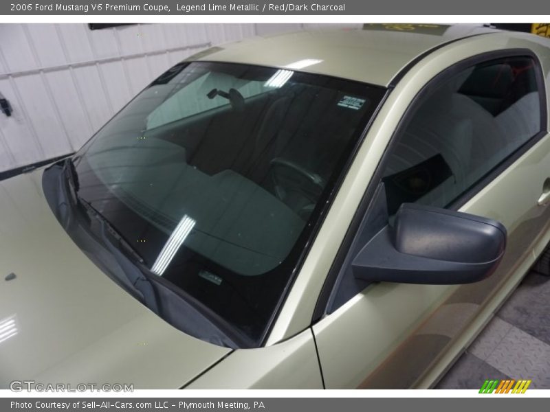 Legend Lime Metallic / Red/Dark Charcoal 2006 Ford Mustang V6 Premium Coupe