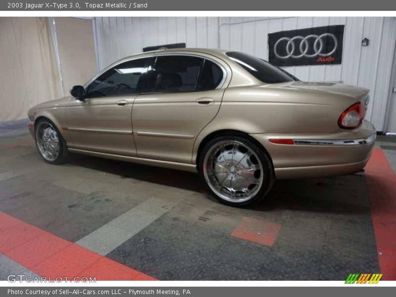Topaz Metallic / Sand 2003 Jaguar X-Type 3.0