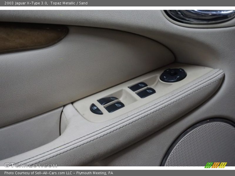 Topaz Metallic / Sand 2003 Jaguar X-Type 3.0