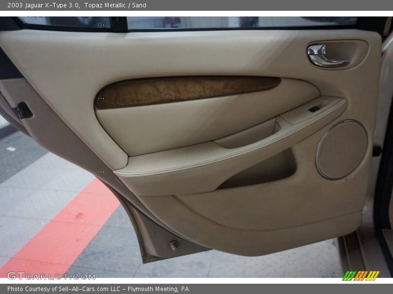 Topaz Metallic / Sand 2003 Jaguar X-Type 3.0