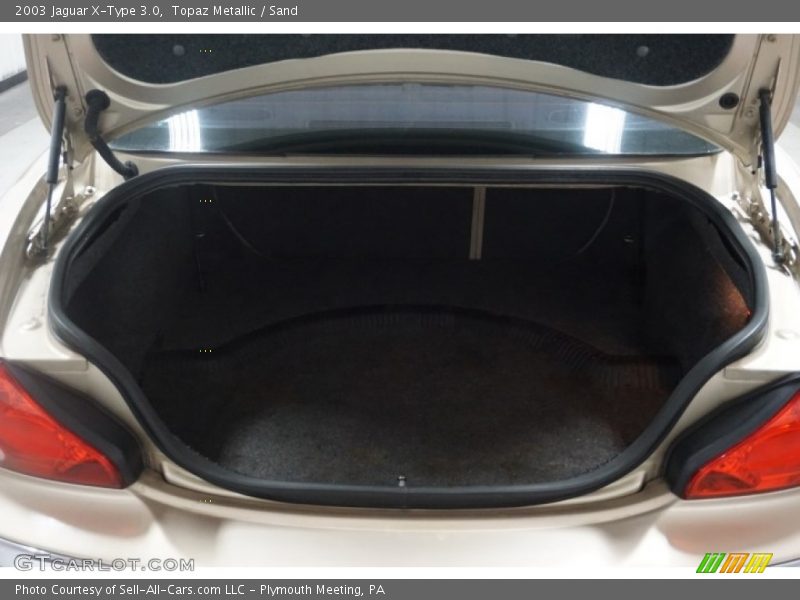 Topaz Metallic / Sand 2003 Jaguar X-Type 3.0
