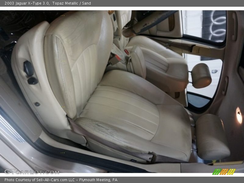 Topaz Metallic / Sand 2003 Jaguar X-Type 3.0