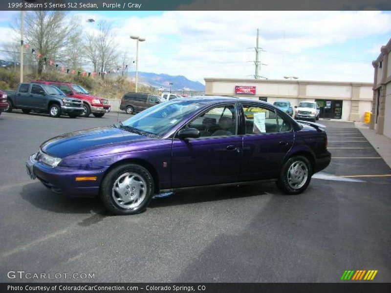 Purple / Gray 1996 Saturn S Series SL2 Sedan