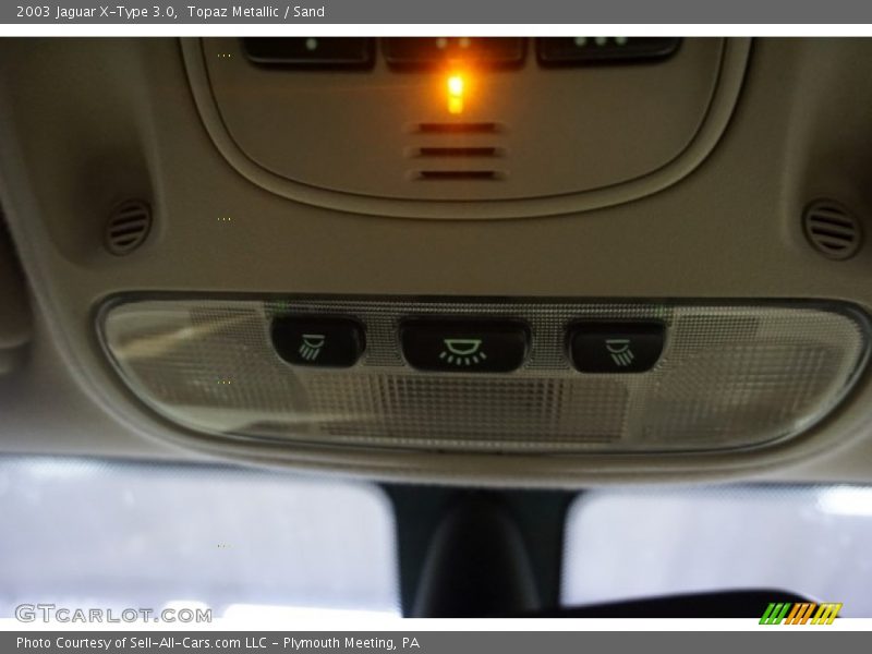 Topaz Metallic / Sand 2003 Jaguar X-Type 3.0