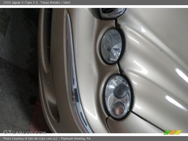 Topaz Metallic / Sand 2003 Jaguar X-Type 3.0