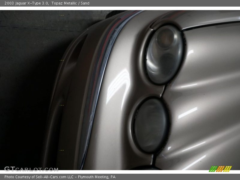 Topaz Metallic / Sand 2003 Jaguar X-Type 3.0