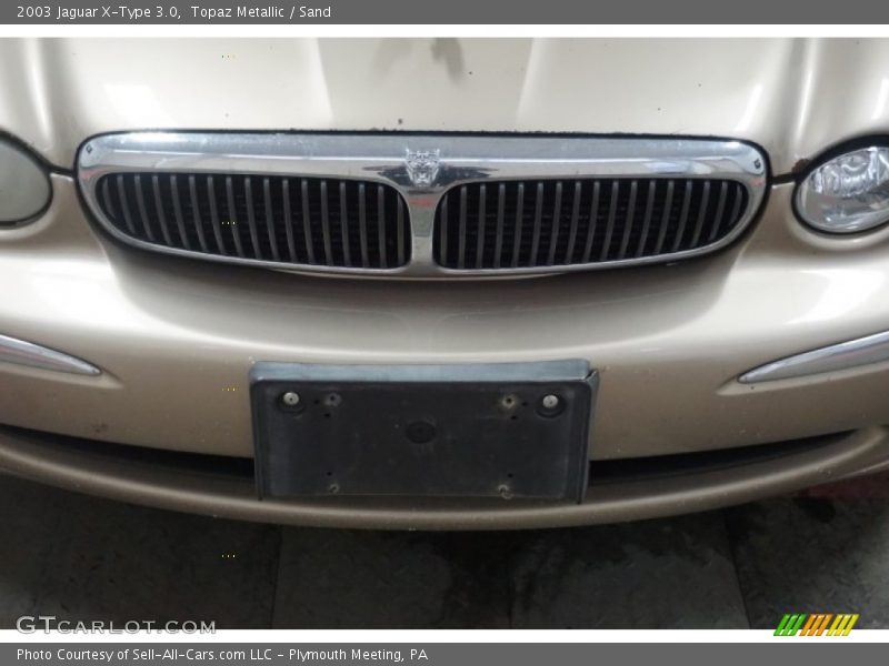 Topaz Metallic / Sand 2003 Jaguar X-Type 3.0