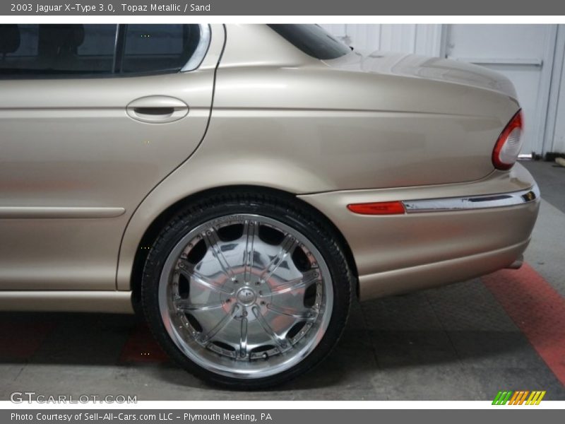 Topaz Metallic / Sand 2003 Jaguar X-Type 3.0
