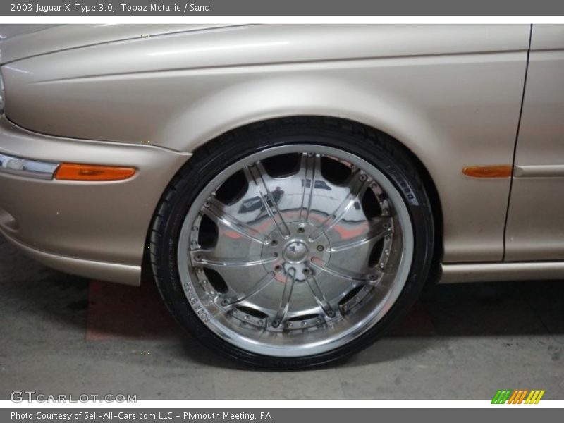 Topaz Metallic / Sand 2003 Jaguar X-Type 3.0