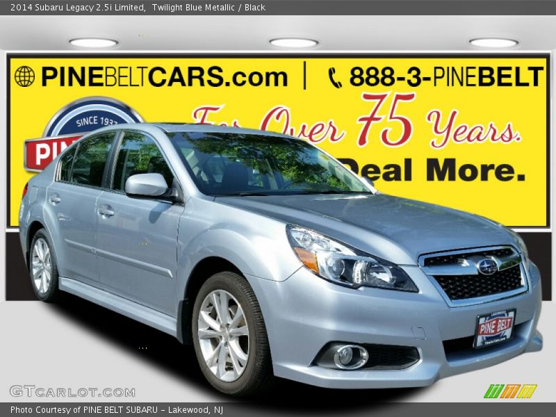 Twilight Blue Metallic / Black 2014 Subaru Legacy 2.5i Limited