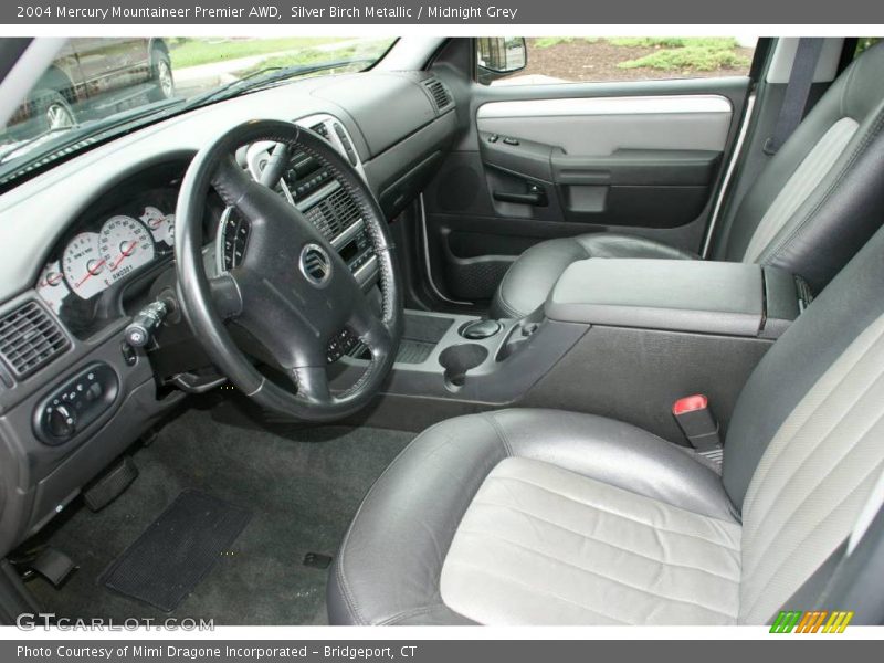 Silver Birch Metallic / Midnight Grey 2004 Mercury Mountaineer Premier AWD