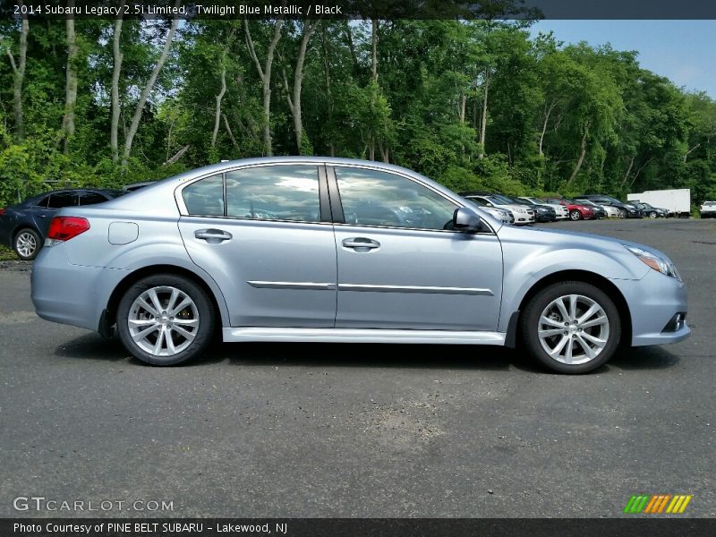 Twilight Blue Metallic / Black 2014 Subaru Legacy 2.5i Limited