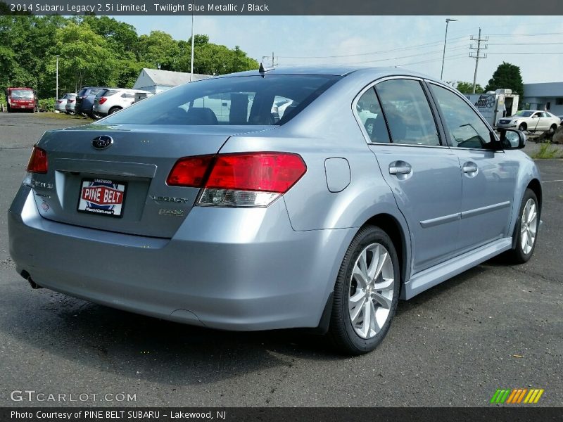 Twilight Blue Metallic / Black 2014 Subaru Legacy 2.5i Limited