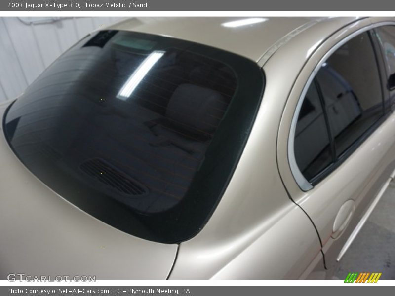 Topaz Metallic / Sand 2003 Jaguar X-Type 3.0