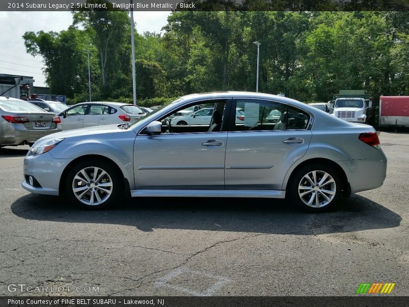 Twilight Blue Metallic / Black 2014 Subaru Legacy 2.5i Limited