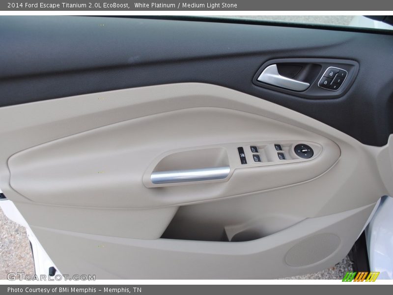 White Platinum / Medium Light Stone 2014 Ford Escape Titanium 2.0L EcoBoost