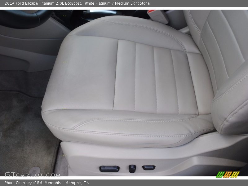 White Platinum / Medium Light Stone 2014 Ford Escape Titanium 2.0L EcoBoost