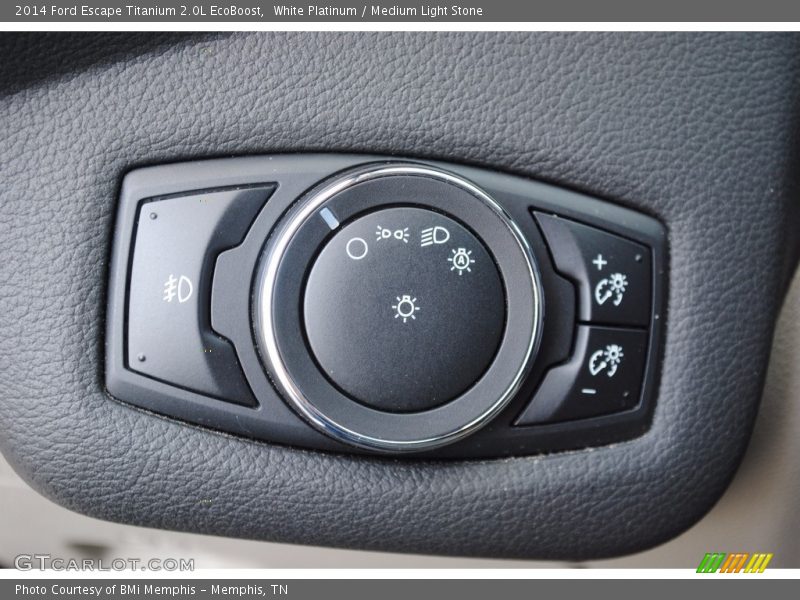 White Platinum / Medium Light Stone 2014 Ford Escape Titanium 2.0L EcoBoost