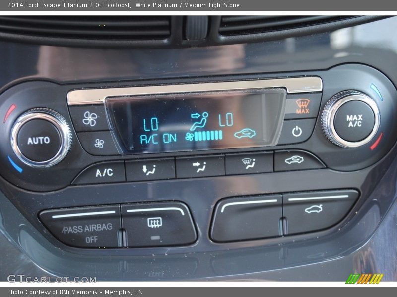 White Platinum / Medium Light Stone 2014 Ford Escape Titanium 2.0L EcoBoost